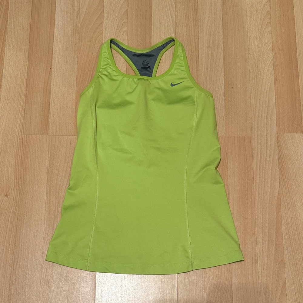 Nike Women's Dri-Fit Bright Green Tank Top